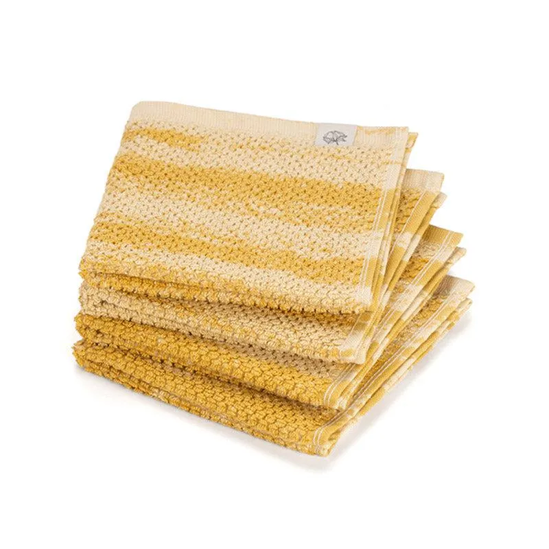 Sunscreen Terry Cotton Face Towel (Yellow) - Set Of Four media 3