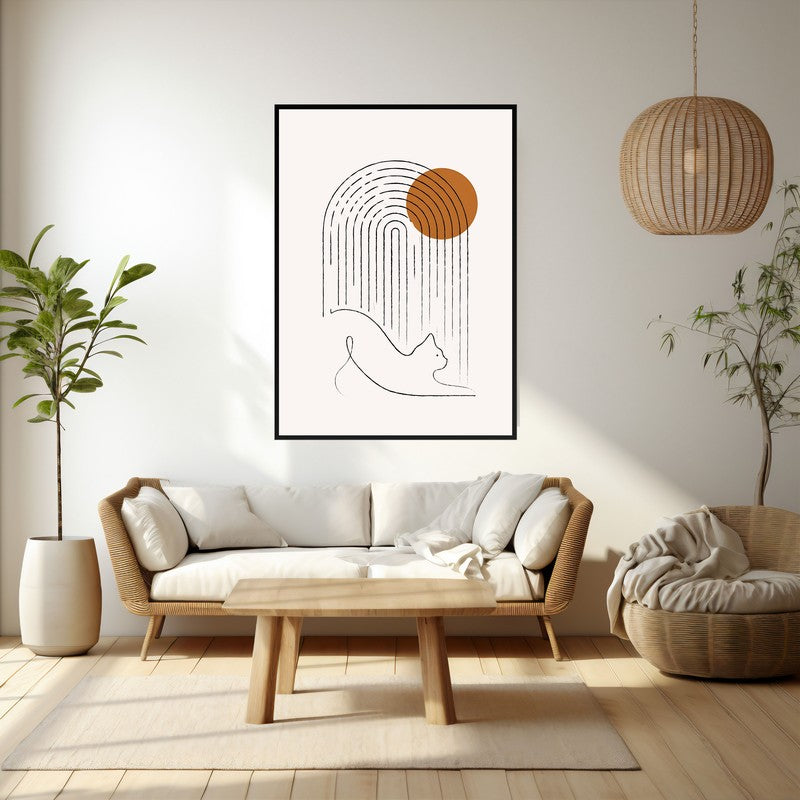 Pounce Archival Canvas Wall Art - Black Frame media 3