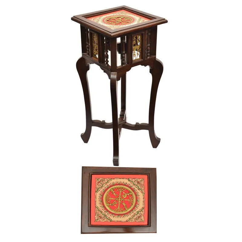Shahi Teak Wood Side Table media 4