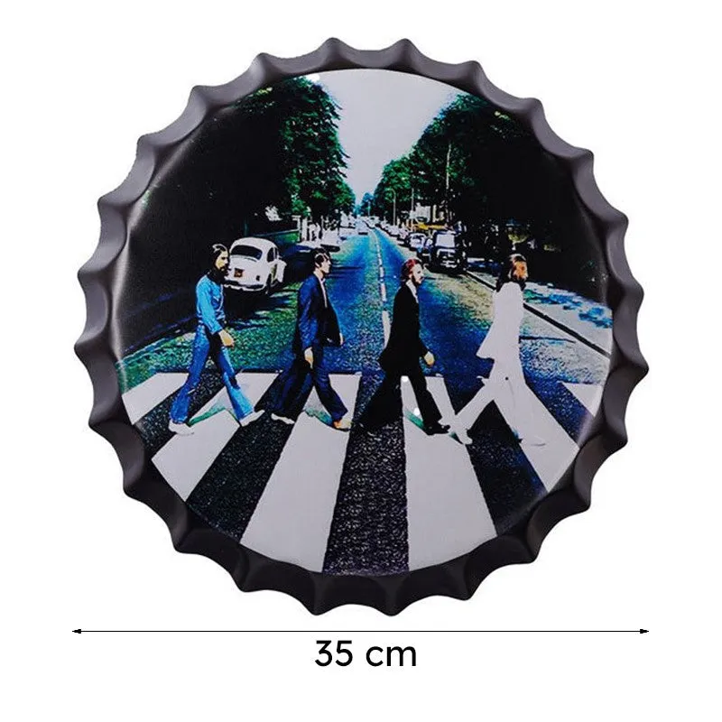 The Beatles Abby Road Bottle Cap Metal Wall Accent media 8