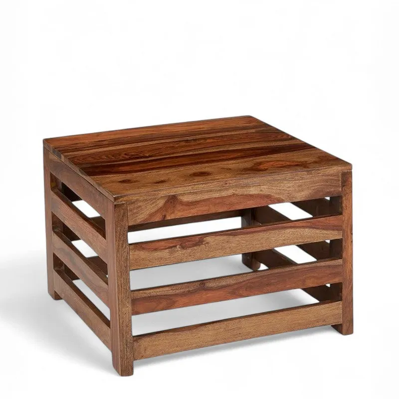 Pervon Sheesham Wooden Center Table - Brown media 6