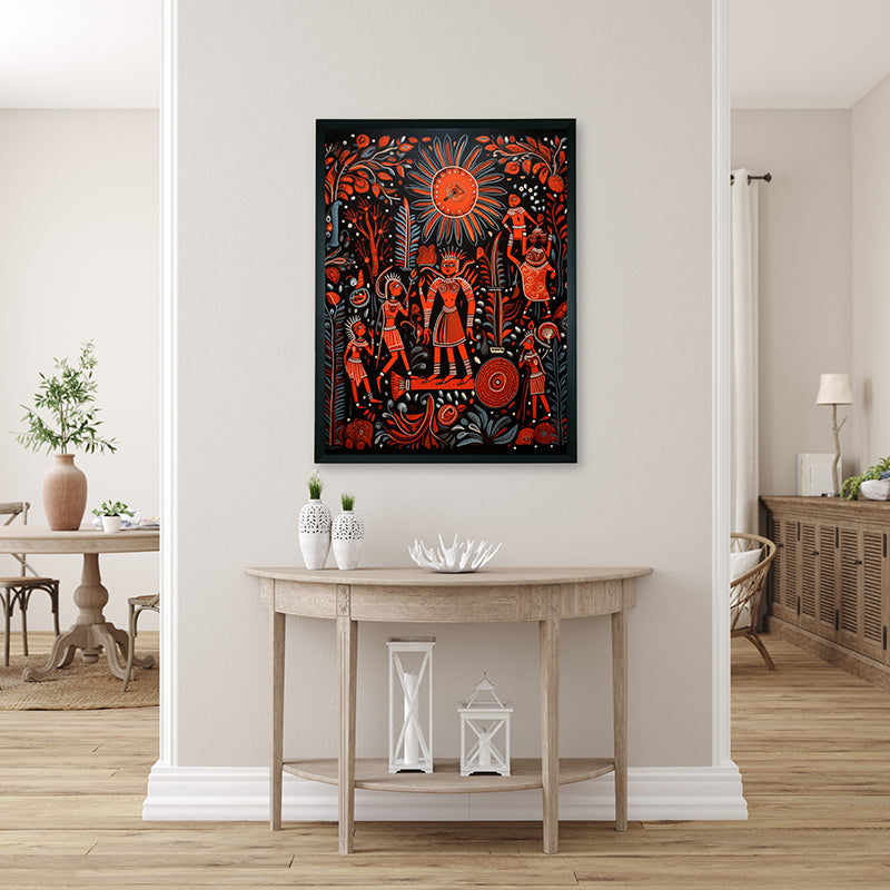 Tribe Ceremony Canvas Wall Art media 4