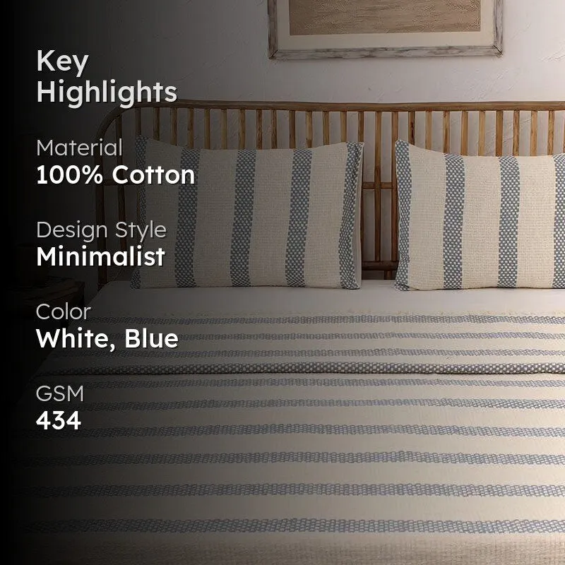 Shivalik Bedcover - Blue media 2