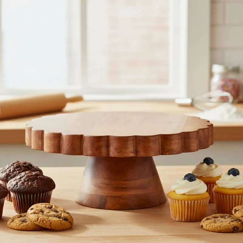 Elevora Wooden Cake Stand media 3