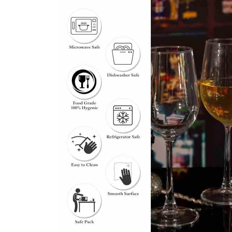 Indulgence White Wine Glasses (330 ml ) - Set of Six media 6