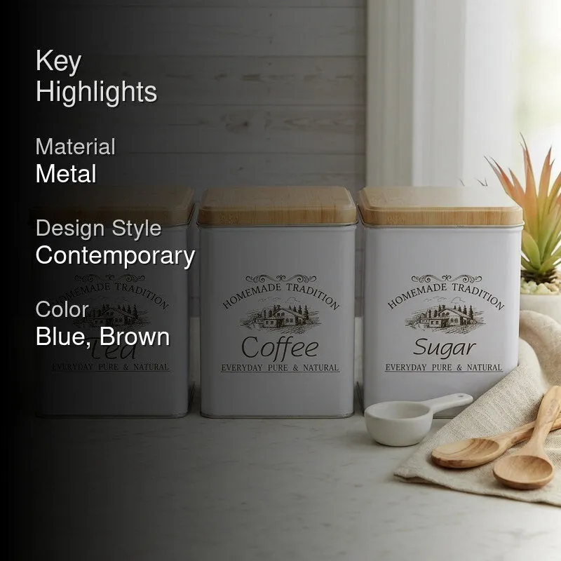 Coffee Charm Storage Box (500 mL Each) - Set Of Three media 2