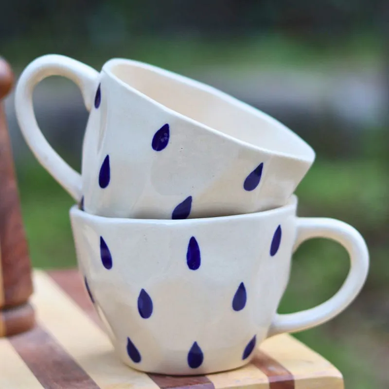 Raindrops Ceramic Tea Cup (230 mL) media 3