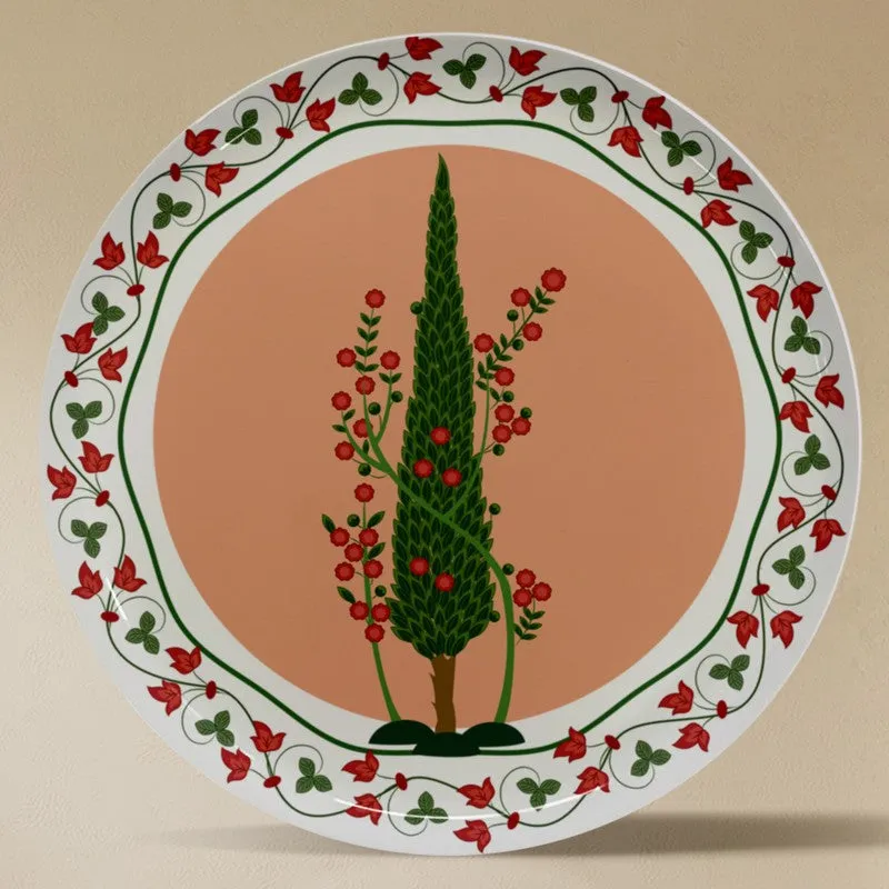 Phoolwari Elegance Metal Wall Plates - Set Of Six media 5