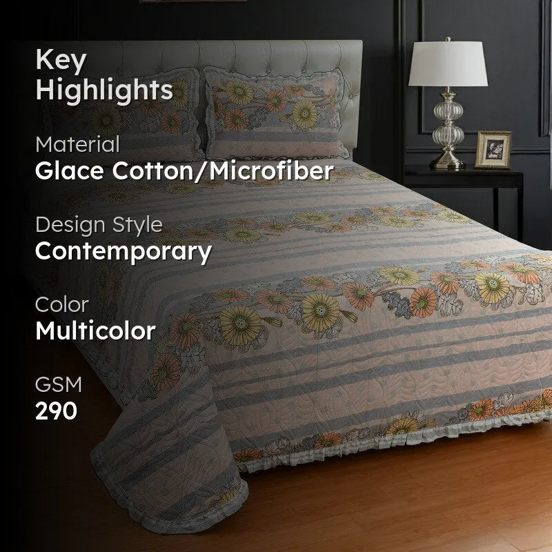 Peach Flowers Bedcovers media 2