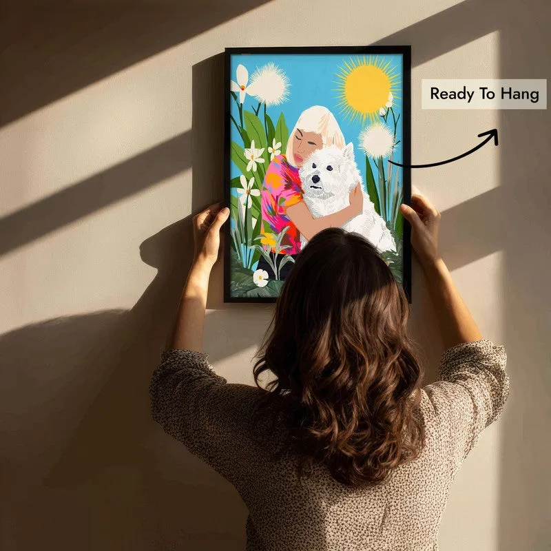 Bloomelle Canvas Wall Painting With Black Frame media 5