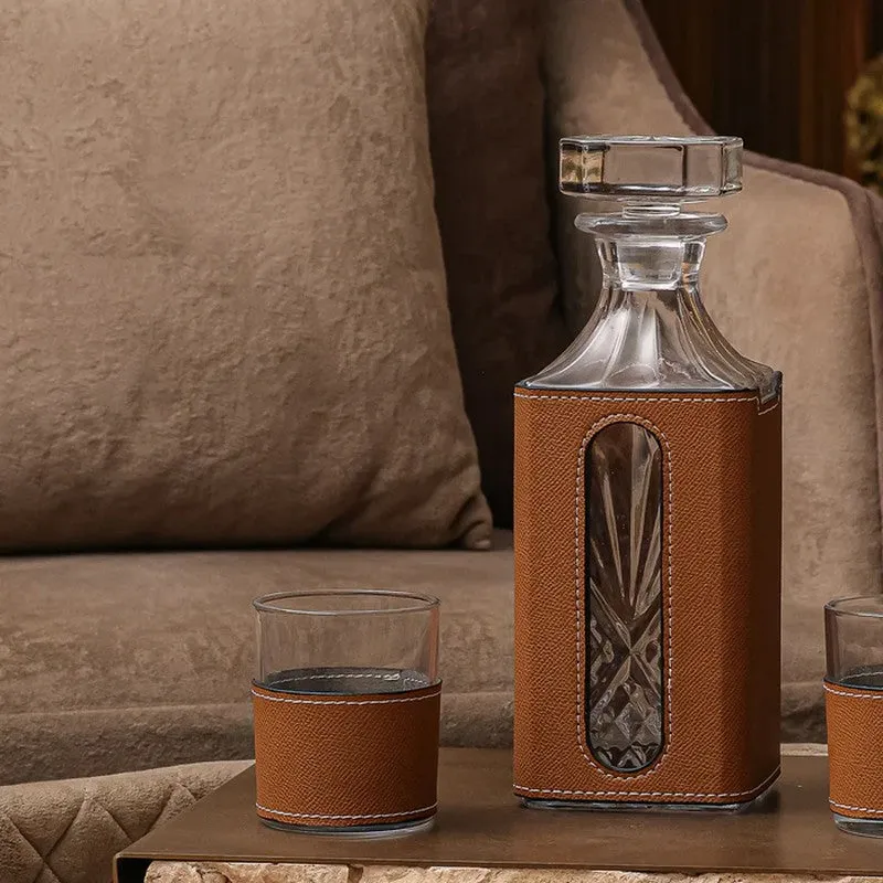 Heritage Pour Glass Decanter - Three Piece Set media 4