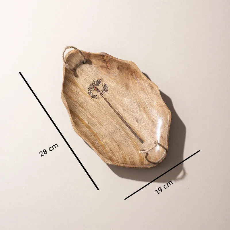 Triven Handcrafted Mango Wood Platter media 5