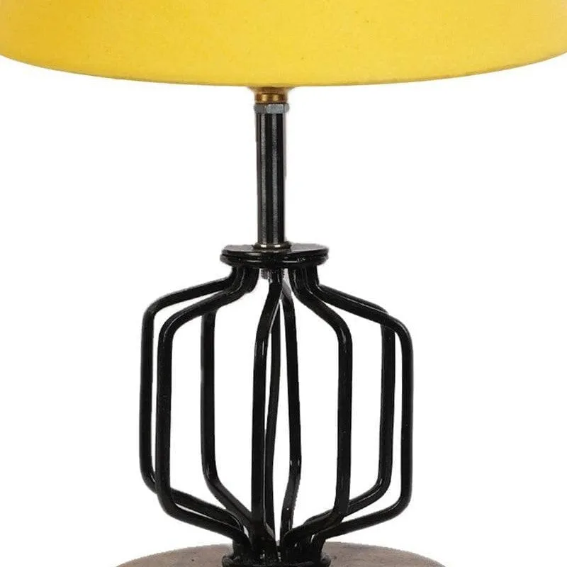 Cosmo Fabric Table Lamp - Yellow,Black media 6