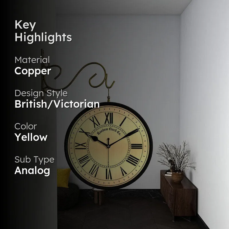 Carroway Double Sided Wall Clock media 2