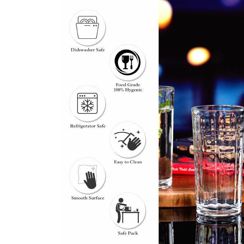 lone Glass Tumbler (250 ML) - Set Of Six media 6