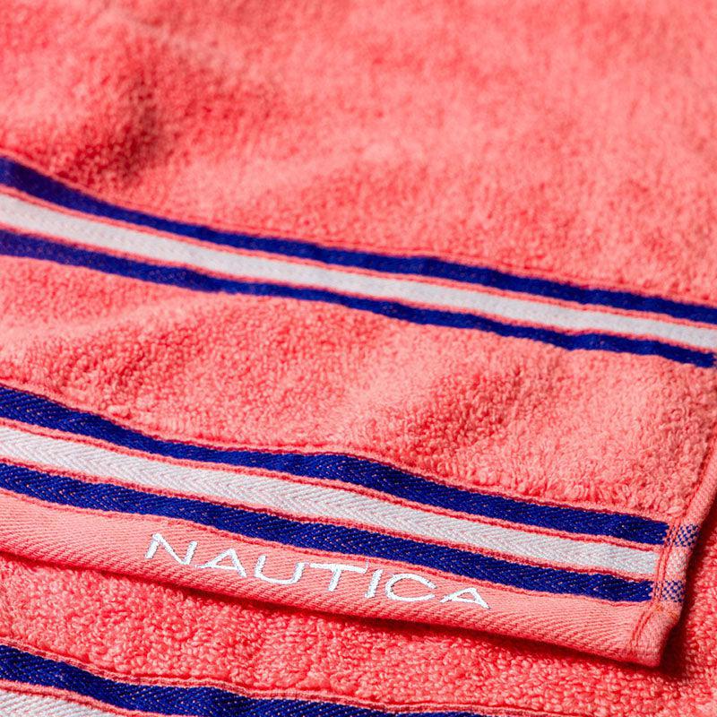 Nautica Dove Down Cotton Towel Set (Coral) - Set Of Two media 6