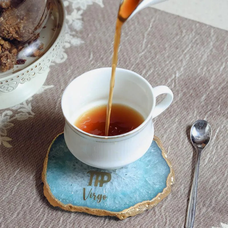 Virgo Agate Coaster - Turquoise media 1