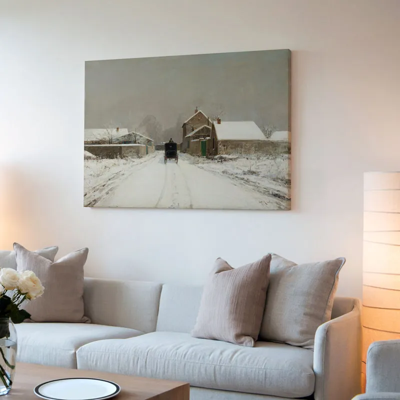 Winter Village Wood Wall Art media 4