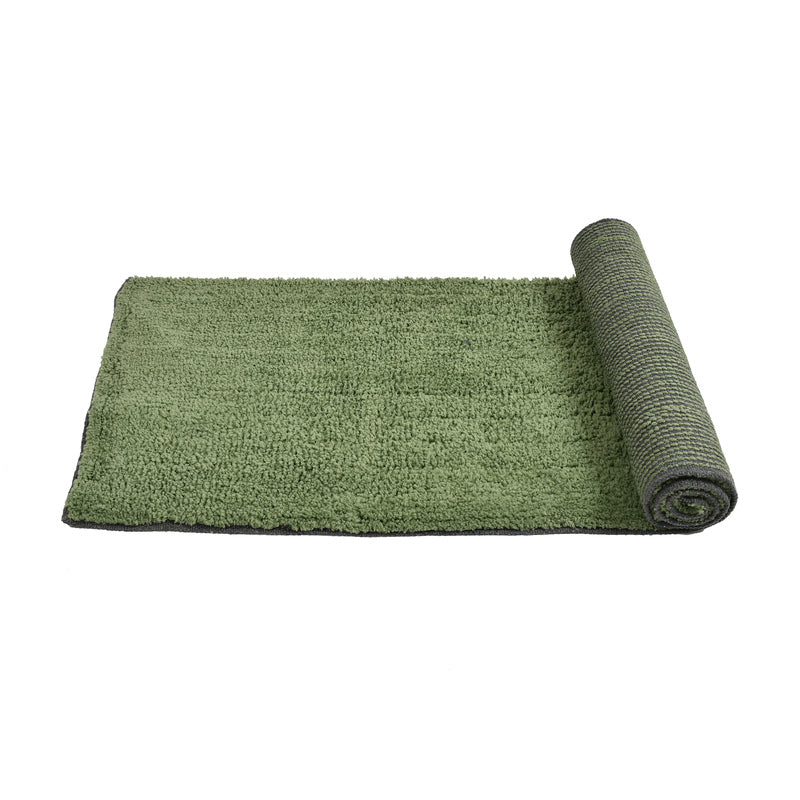 Relma Anti Skid Cotton Runner Rug (Green) - Set Of Two media 4