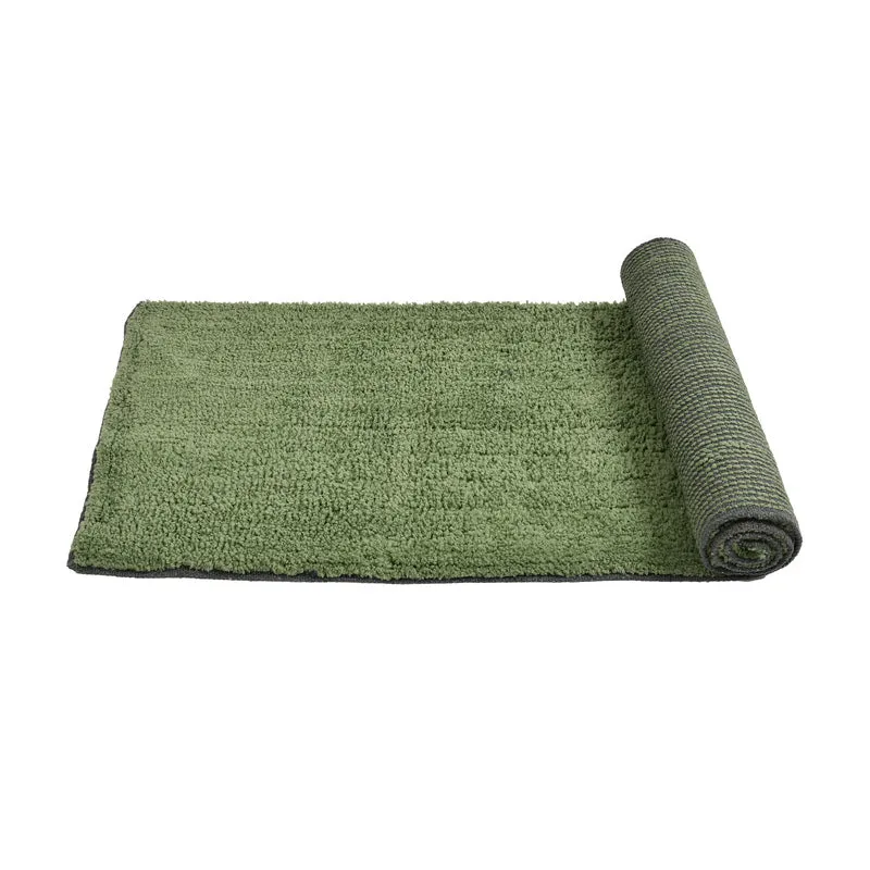 Relma Anti Skid Cotton Runner Rug (Green) - Set Of Two media 4