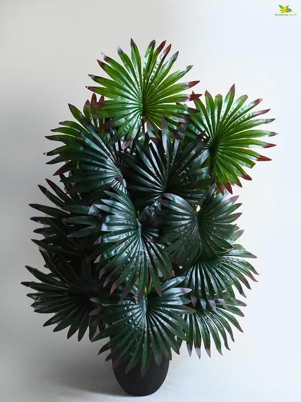 Faux Everlasting Areca Plant With Black Plastic Pot - 79 cm (2.6 ft) media 4