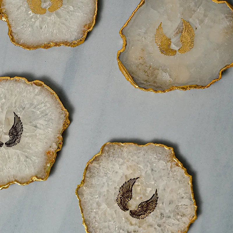 Crystal Agate Coaster - Set Of Four media 4
