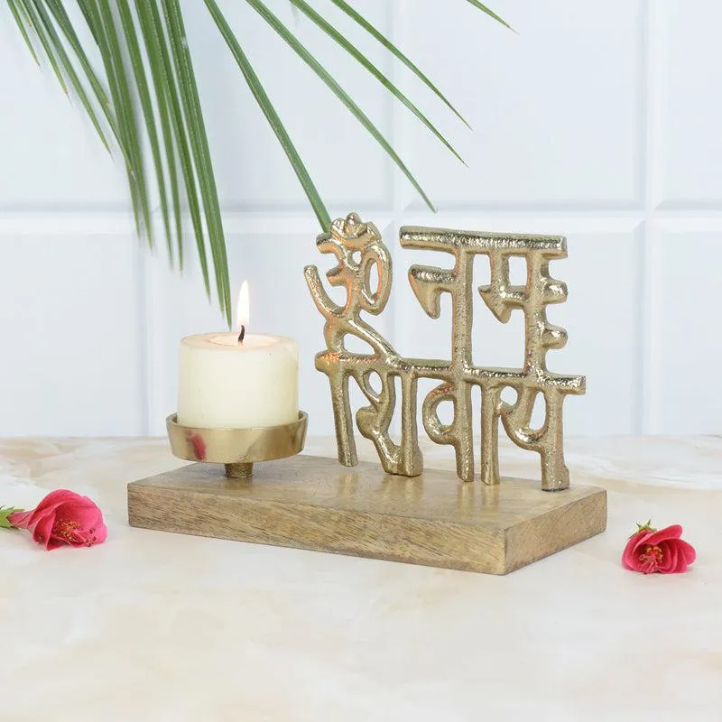 Nama Shivaya Festive Tealight Candle media 1