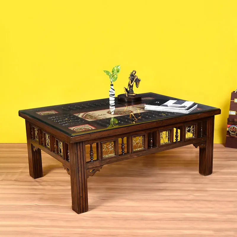 Aloha Teak Wood Center Table media 1
