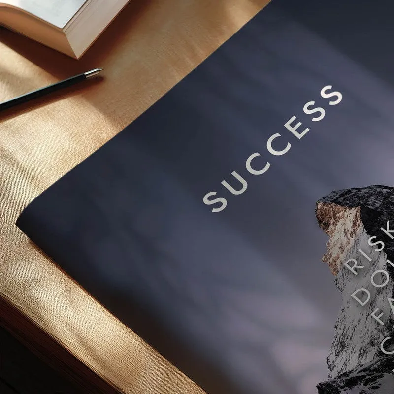Mountain of Success Wall Poster - Black media 6