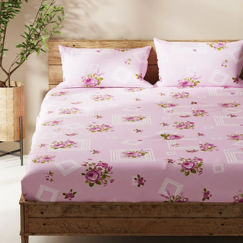 Ceynor Bedsheet (Pink) - 115 GSM media 4
