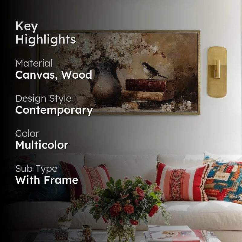 Gentletones Canvas Wall Painting With Frame media 2
