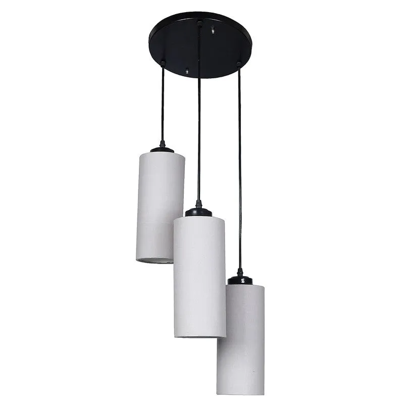 Glowspire Triple Metal Ceiling Lamp - Grey media 6