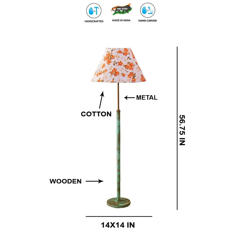 Terra Beam Wooden Floor Lamp - Orange media 9