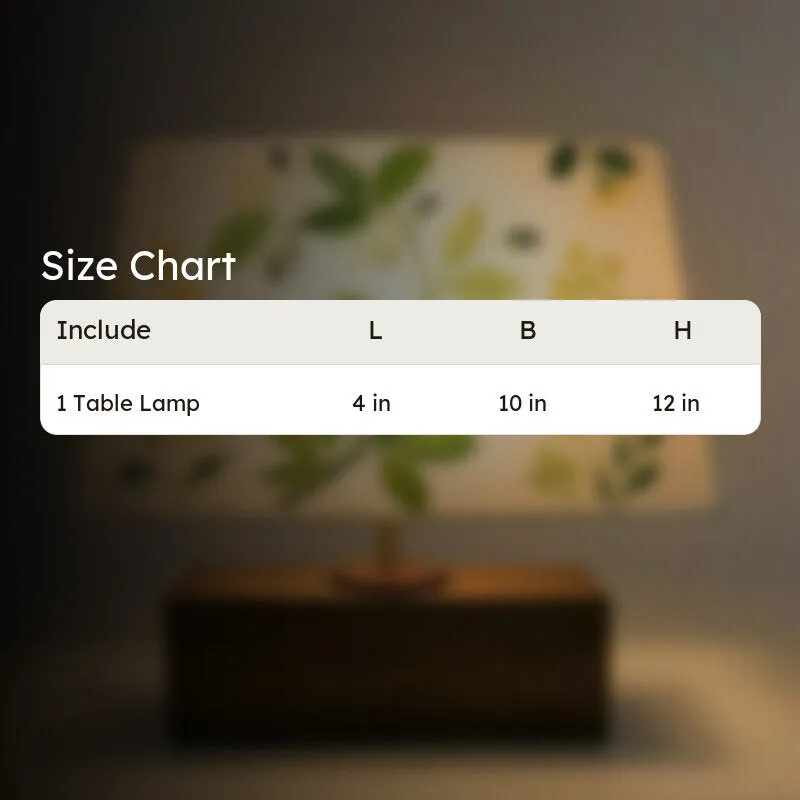 Fijo Flora Handpainted Fabric Table Lamp - Multicolor media 8