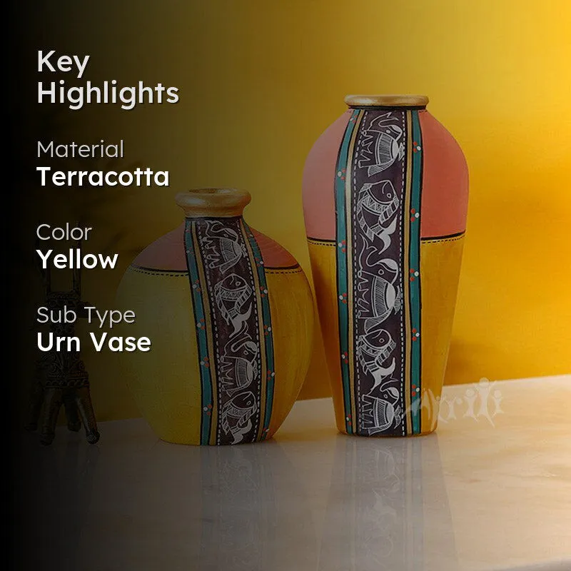 Mei Terracotta Vase - Two Piece Set media 2