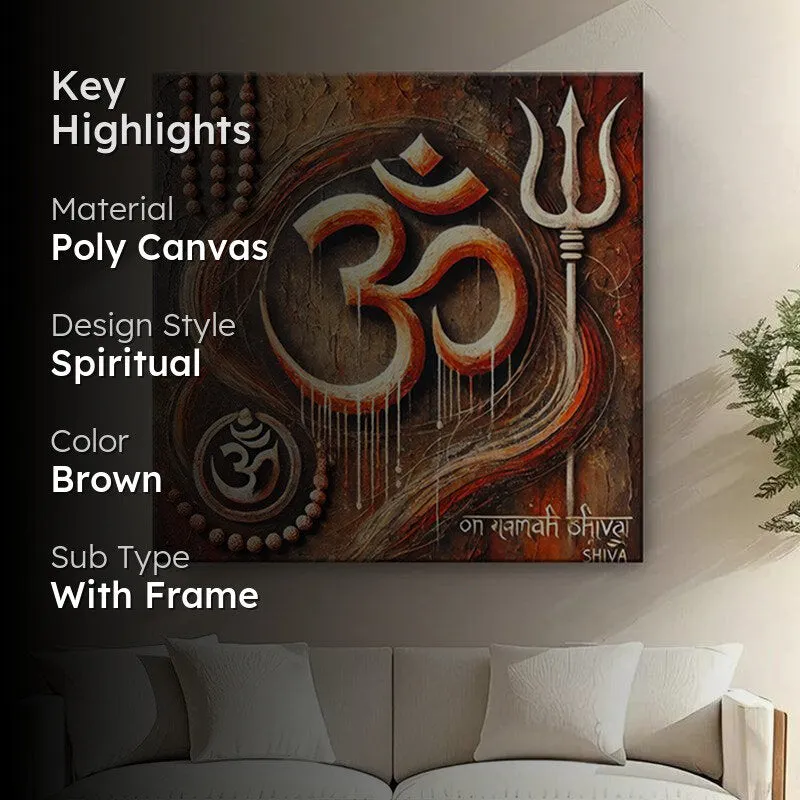 Sacred Symbol Om Wall Painting media 2