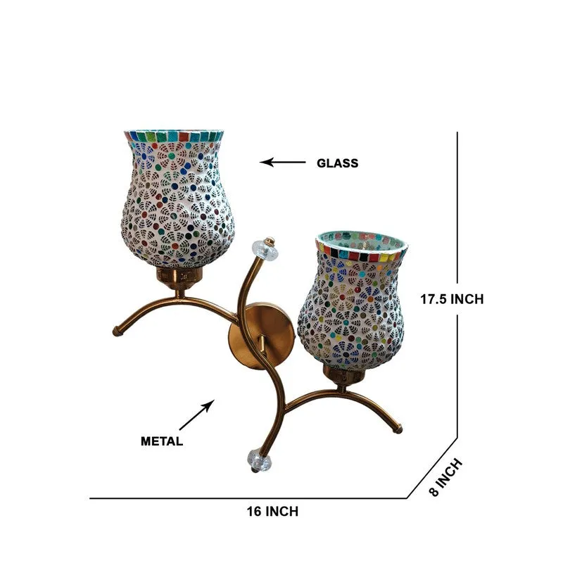 Glowvine Twin Glass Wall Lamp - Multicolor media 7