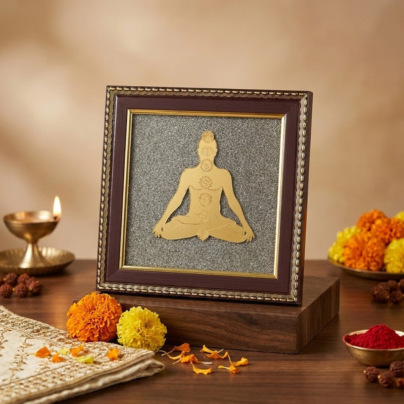 Divine Energy Yoga Wooden Wall Art