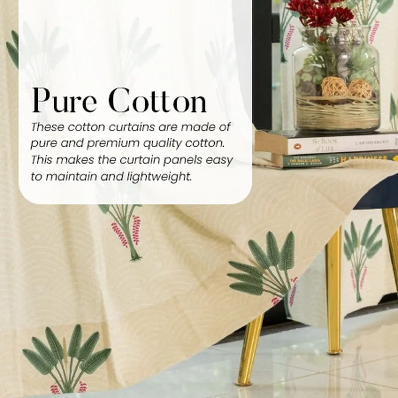 Urban Space Palm Lagoon & Aura Curtain (Green) - Set Of Three media 7