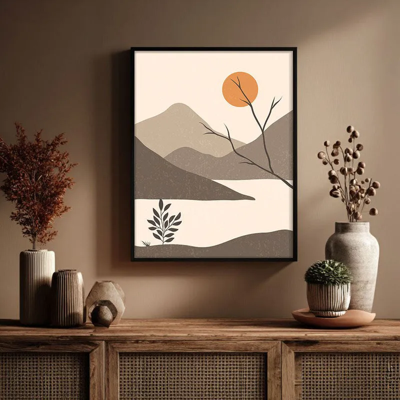 Whispering Graphite Archival Canvas Wall Art - Black Frame media 3