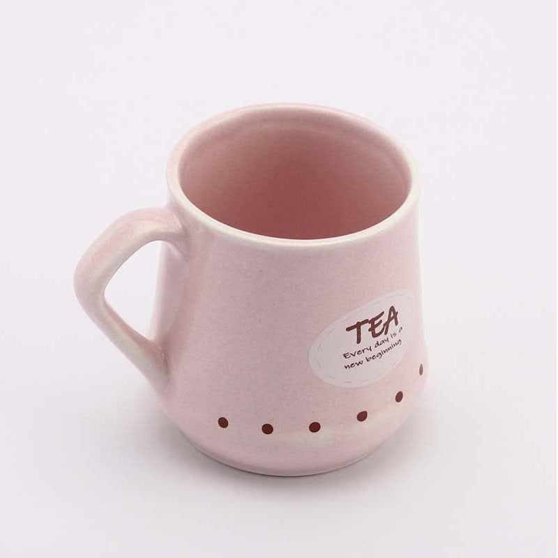 Happy Ceramic Tea Cup (190 mL Each) -  Set of Six media 4