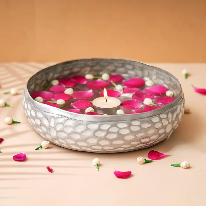 Luxe Mosaic Metal Urli - Silver media 1