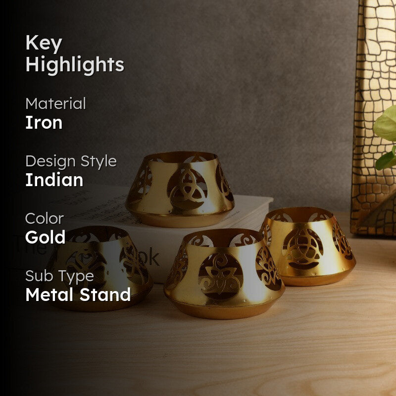 Quanta Tea Light Holder - Set Of Four media 2