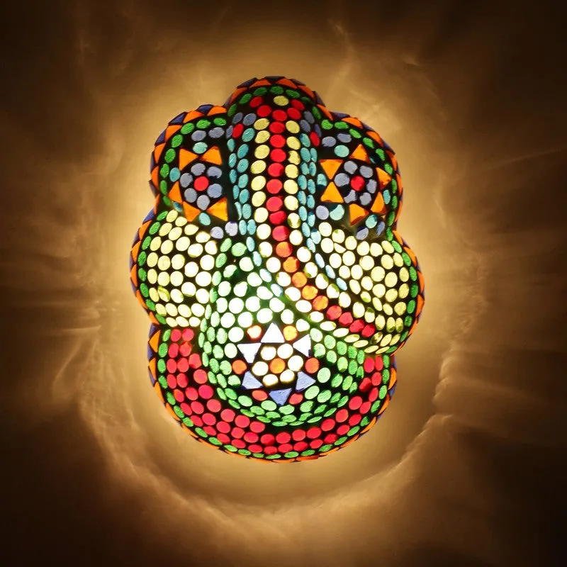 Ganesha Divine Glass Wall Lamp - Multicolor media 4