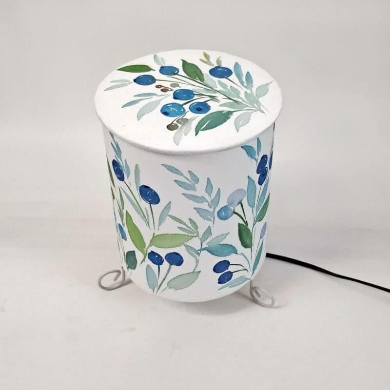 Vibrant Bouquet Cylo Handpainted Fabric Table Lamp - Multicolor media 5