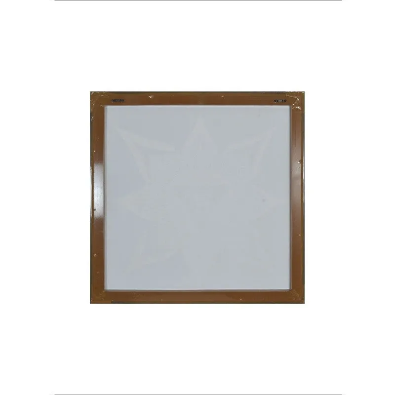 Back view of the square wall art frame on a plain white background