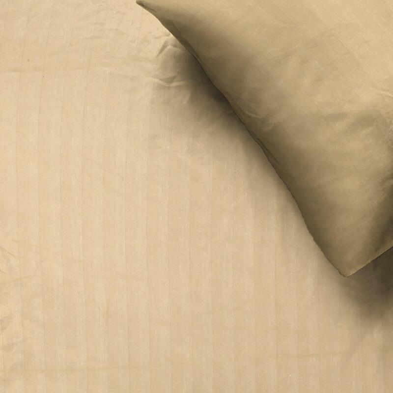 Adalyn Striped Cotton Bedsheet (Beige) - 210 TC media 6