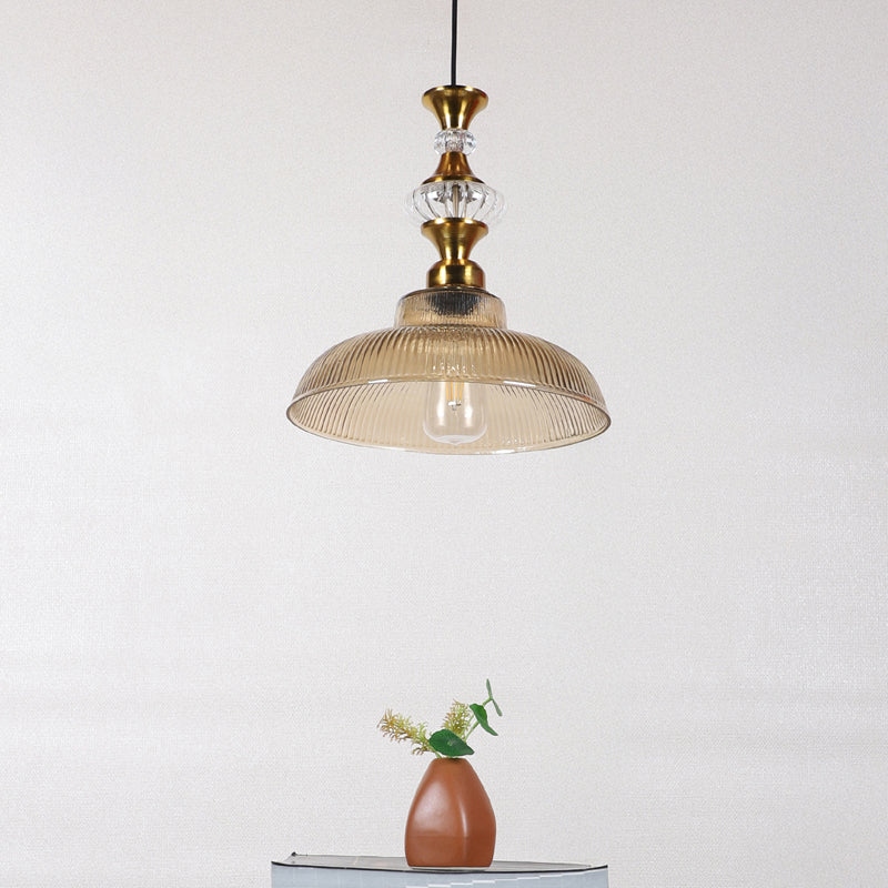 Glitta Glass & Iron Ceiling Lamp - Gold image 3