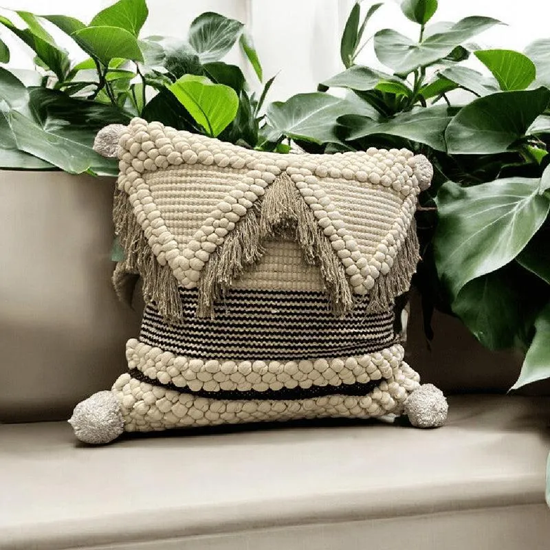 Wild Weave Tufted Cotton Cushion Cover media 1
