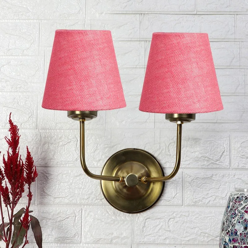 Lumoire Duo Cone Metal Wall Lamp - Pink media 3